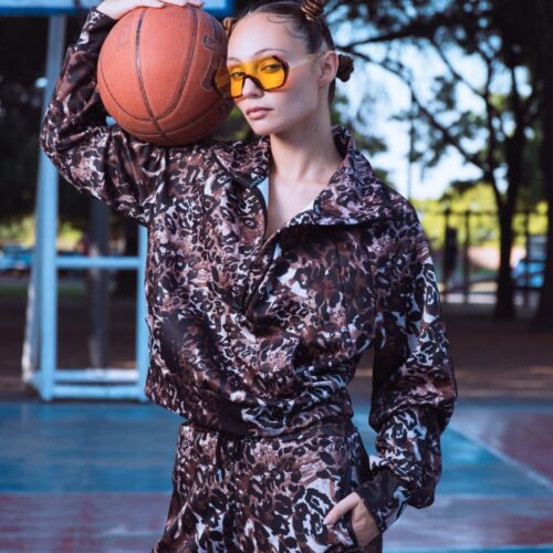 Buzo scuba crop over espalda semicircular + cierre cuello - PRINT