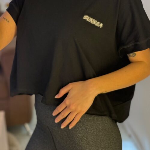 Remera oversize espalda abierta - COLORES DISPONIBLES